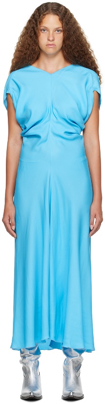 Photo: Meryll Rogge Blue Cap Sleeve Maxi Dress