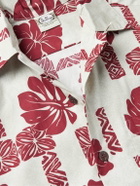 Go Barefoot - Convertible-Collar Printed Cotton Shirt - Neutrals
