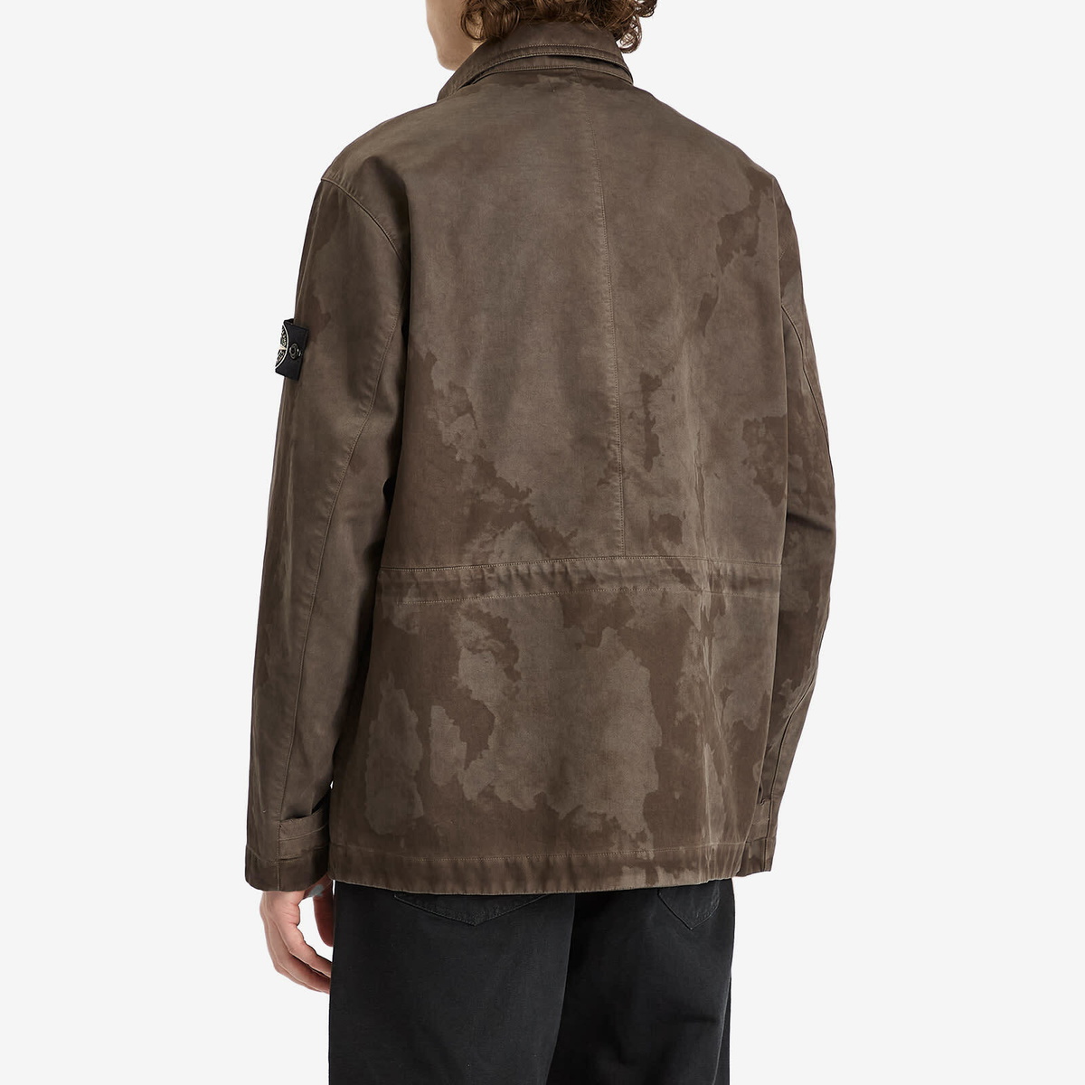 Stone Island Men's Raso Gommato 3L Laser Camo Field Jacket in