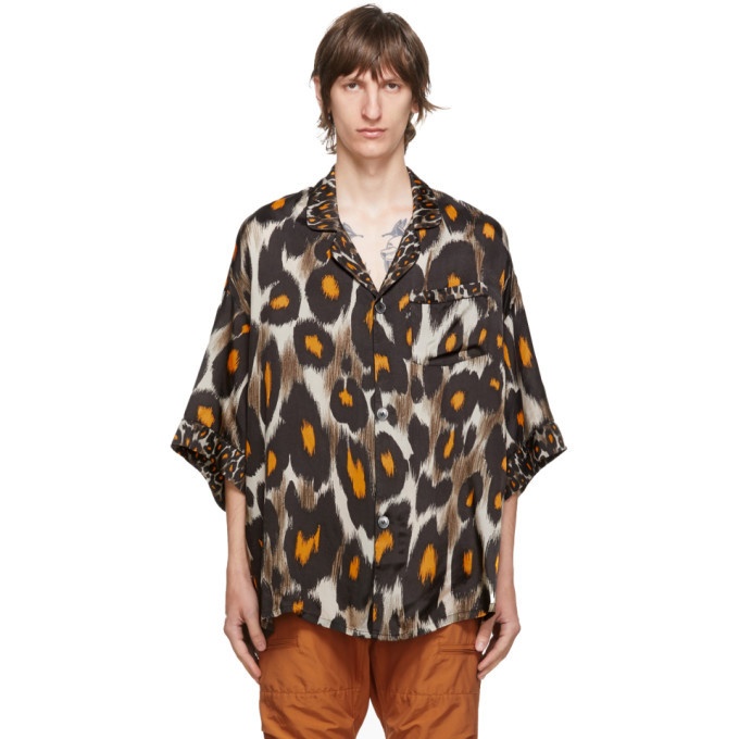 Photo: R13 Multicolor Leopard Pyjama Short Sleeve Shirt