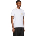 Versace Jeans Couture White Medallion Polo
