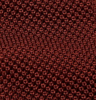 Brioni - 6.5cm Knitted Silk Tie - Burgundy