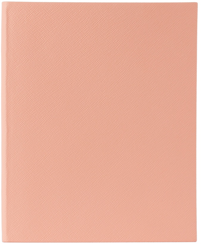 Photo: Smythson Pink Portobello Panama Notebook