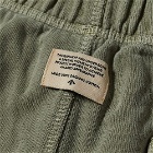 Nigel Cabourn Men's Embroidered Arrow Sweat Short in Us Army