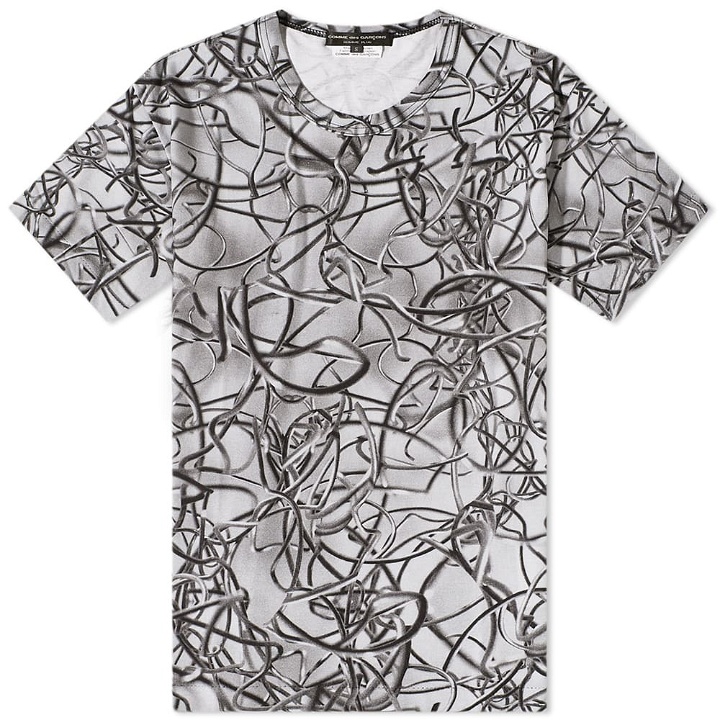 Photo: Comme des Garçons Homme Plus Men's Cables Print T-Shirt in B Pattern