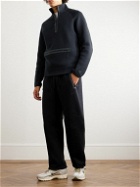 Nike - Cotton-Blend Jersey Half-Zip Sweatshirt - Black