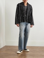 John Elliott - Wyatt Straight-Leg Distressed Paint-Splattered Jeans - Blue