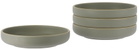 Lineage Ceramics Gray Deep Lunch Plate, 4 pcs