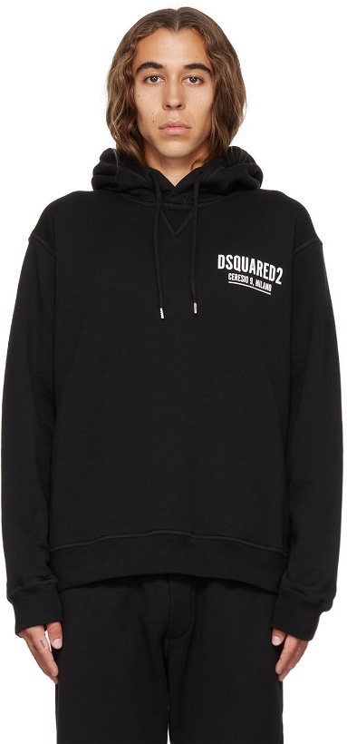 Photo: Dsquared2 Black Ceresio 9 Cool Hoodie