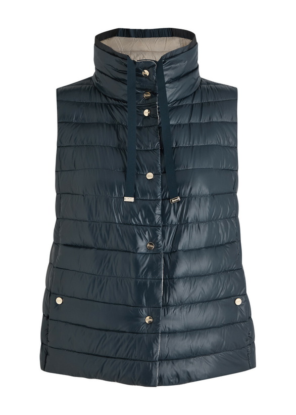 Photo: Herno Ultralite Reversible Quilted Shell Gilet Navy