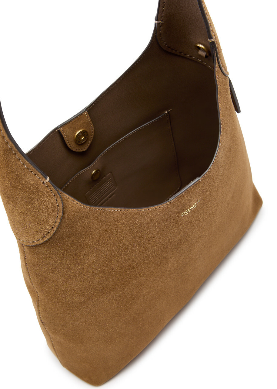 Coach Brooklyn 28 Suede Shoulder bag - Tan - One Size Coach