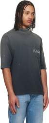 Maison Margiela Black Faded Paint Splatter T-shirt