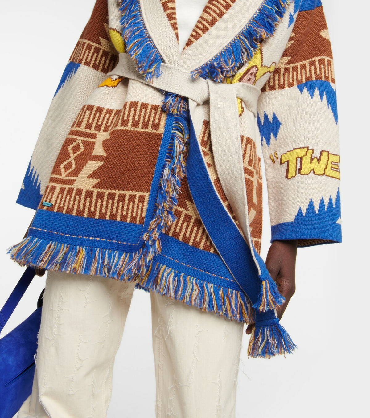 Alanui - x Looney Tunes Tweety Cowboy Icon wool jacquard cardigan