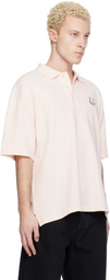 Maison Kitsuné Pink Fox Head Oversize Polo