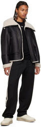 Emporio Armani Black Stripe Sweatpants