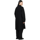 MM6 Maison Margiela Black Double-Faced Wool Coat