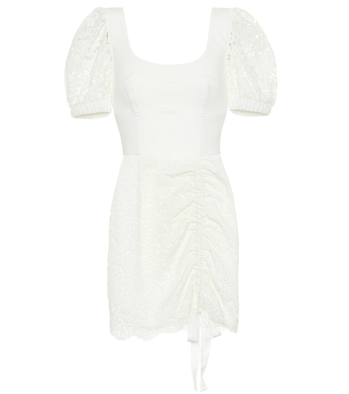 valencia lace dress Valencia | Cream Lace Corset Maxi Dress With Detachable Skirt