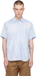 Comme des Garçons Homme Blue Check Mix Shirt