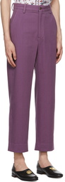 Bode Purple Standard Trousers