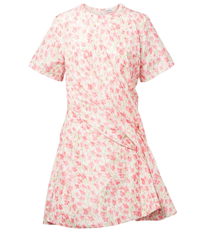 Photo: Loewe Floral gathered minidress