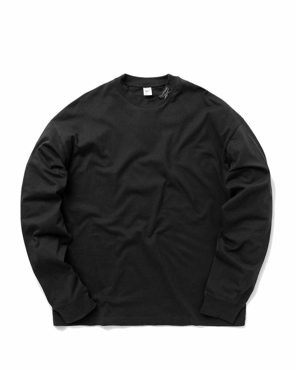Photo: Reebok Classics Wardrobe Essentials Shirt Black - Mens - Longsleeves