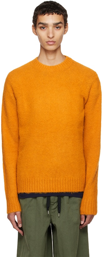 Photo: ASPESI Orange Brushed Sweater