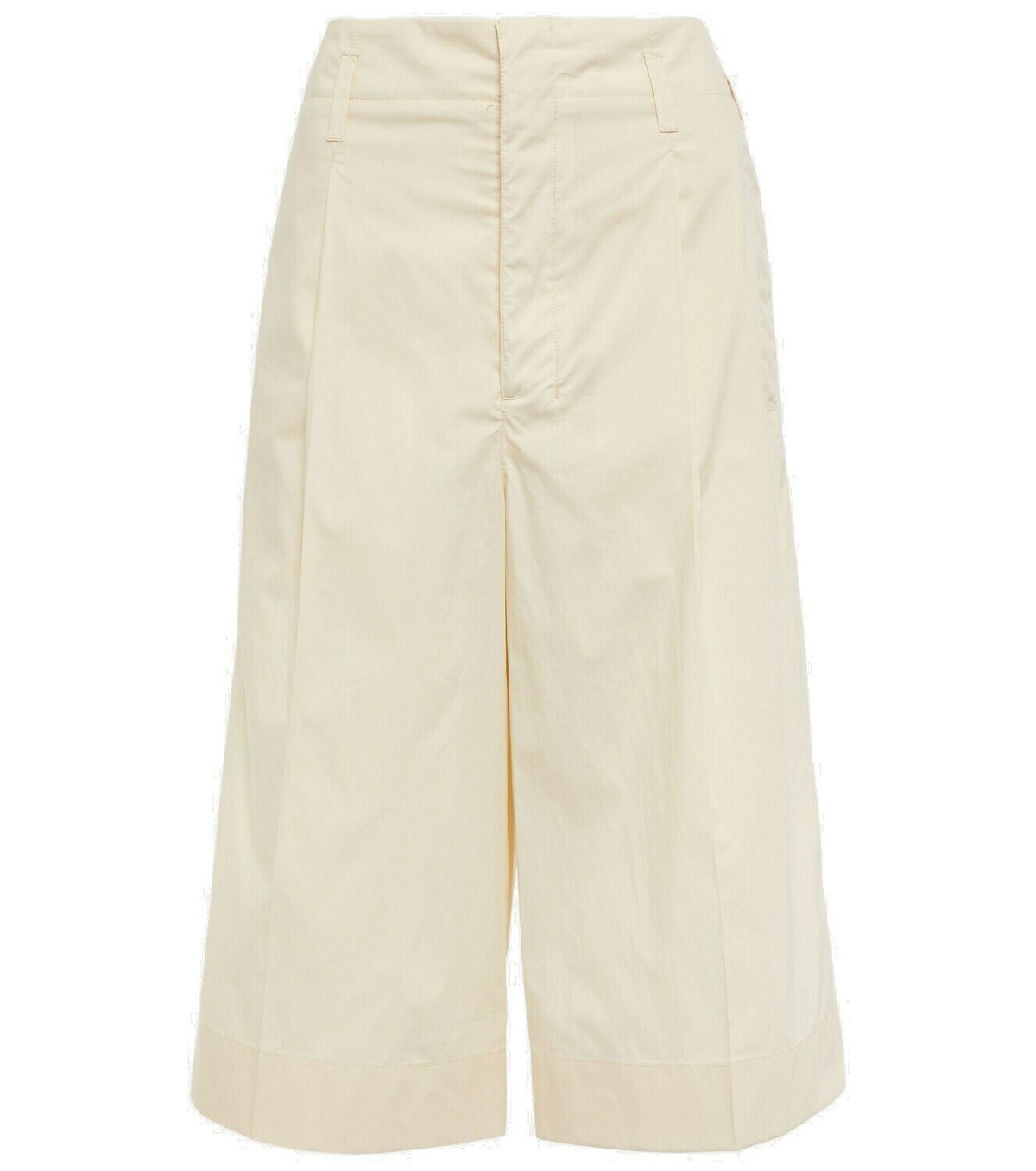 Photo: Lemaire - Pleated cotton shorts