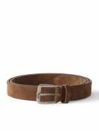 Massimo Alba - 2.5cm Budapest Suede Belt - Brown