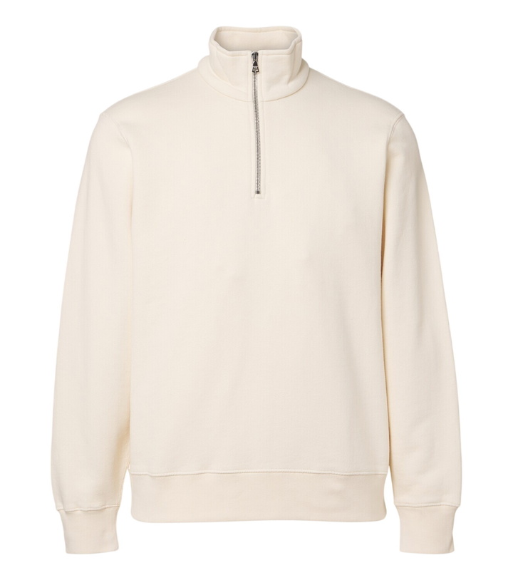 Photo: Orlebar Brown Wyatt cotton jersey half-zip sweatshirt