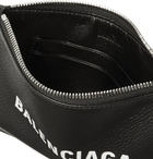 Balenciaga - Logo-Print Full-Grain Leather Passport Holder - Black