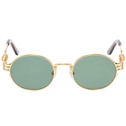 Jean Paul Gaultier Metal Frame Sunglasses in Gold