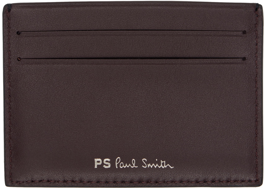 PS by Paul Smith Black & Brown Zebra Card Holder
