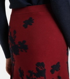 Erdem Jacquard midi skirt