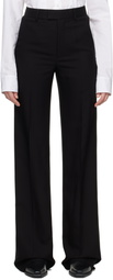 Ann Demeulemeester Black Maaike Flared Leg Comfort Trousers