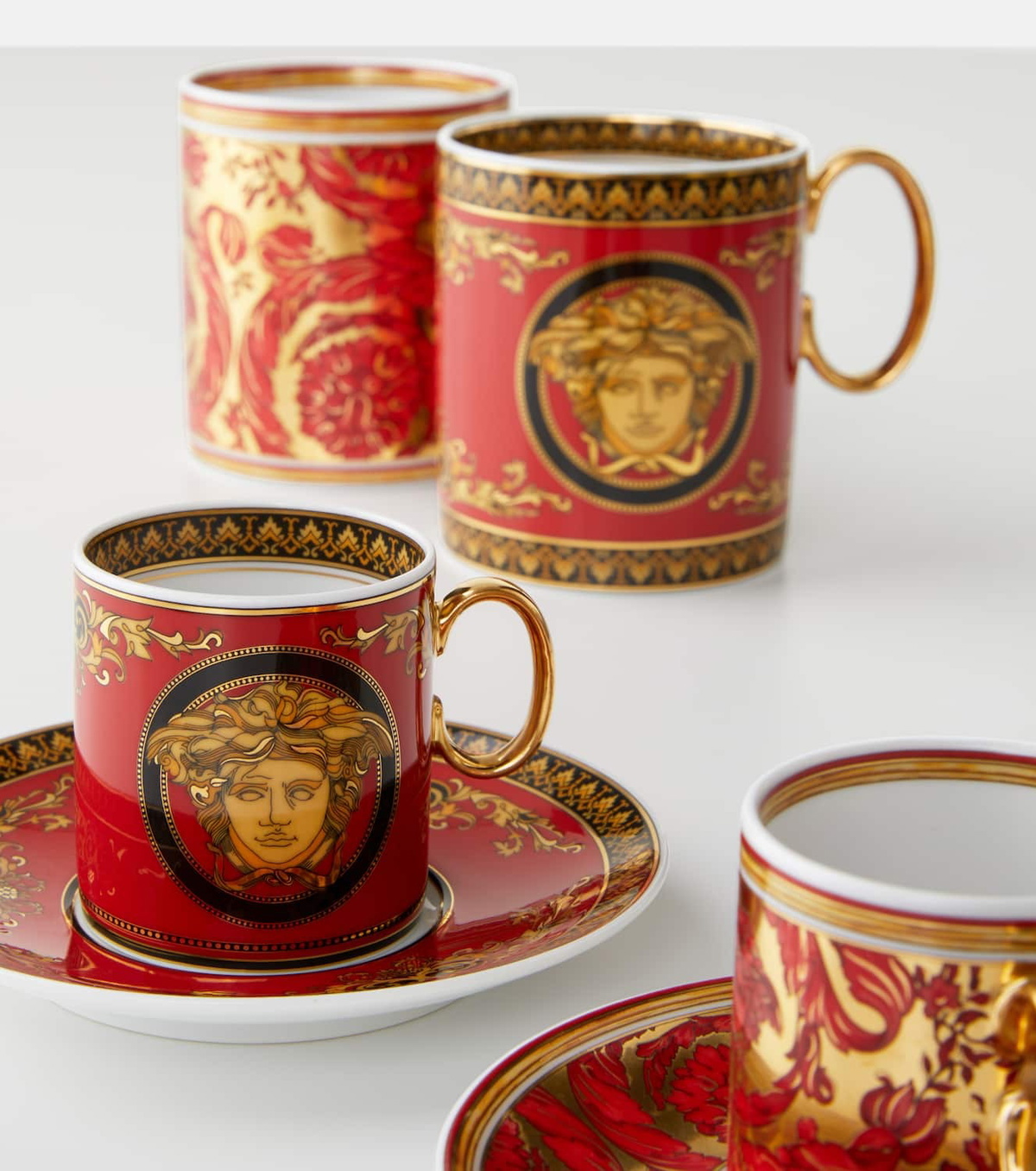 Versace Home Medusa espresso cup and saucer set