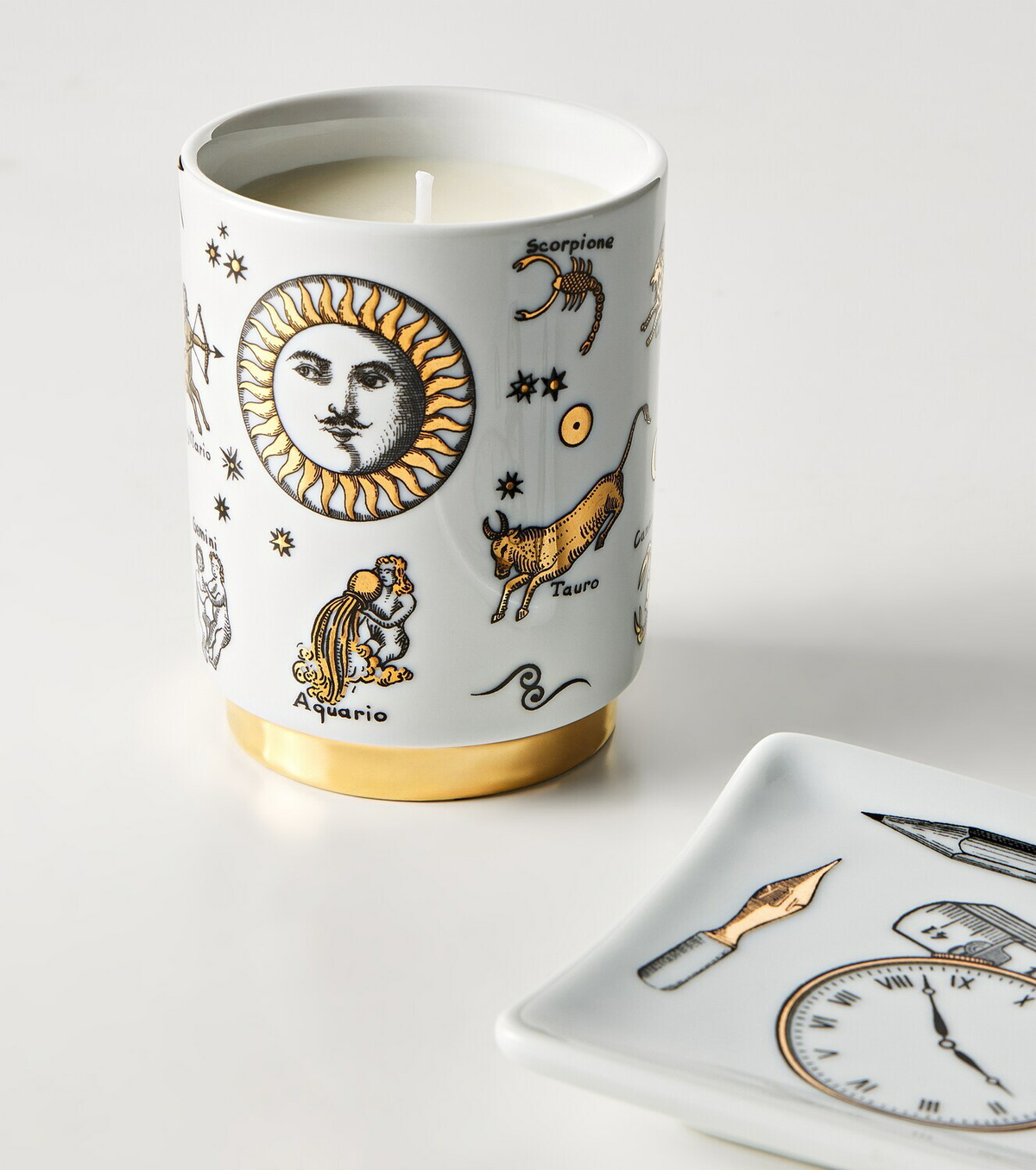 Fornasetti Astronomici porcelain scented candle