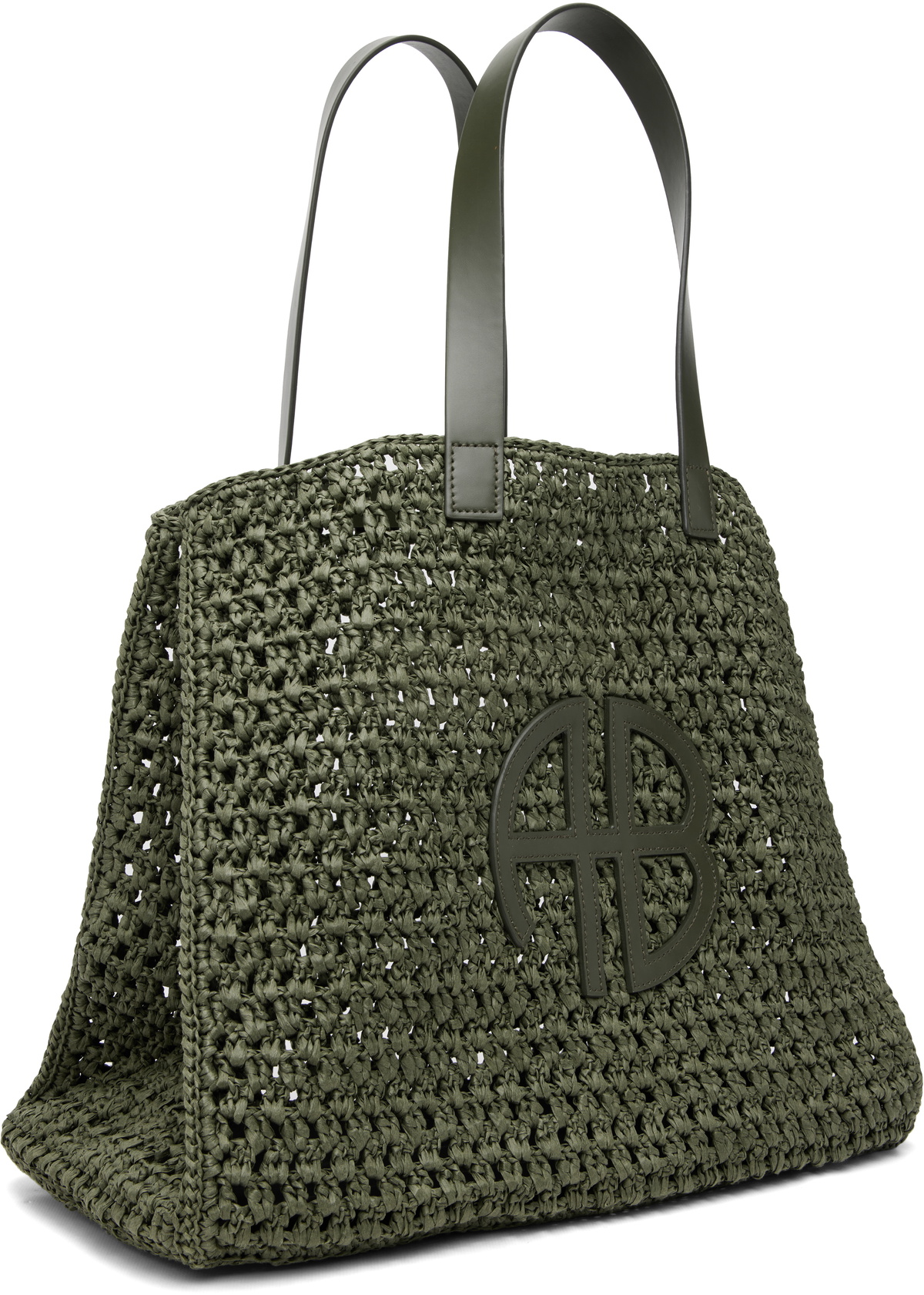 ANINE BING Khaki Large Rio Tote