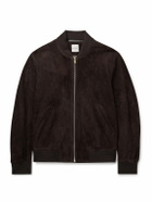 Paul Smith - Suede Bomber Jacket - Brown
