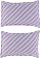 Dusen Dusen Pink & Gray Rose Tilt Coverlet Bed Set, Full/Queen