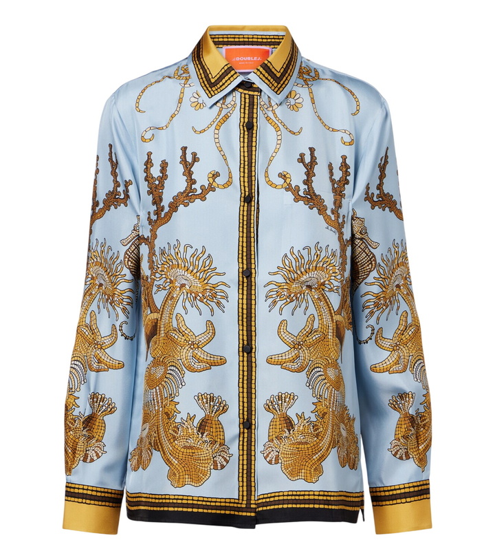 Photo: La DoubleJ Boy printed silk satin shirt