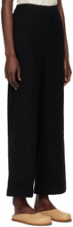 Missing You Already Black Wide-Leg Lounge Pants