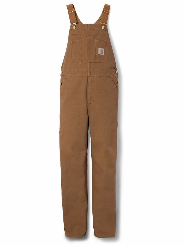 Photo: Carhartt WIP - Straight-Leg Cotton-Canvas Overalls - Brown