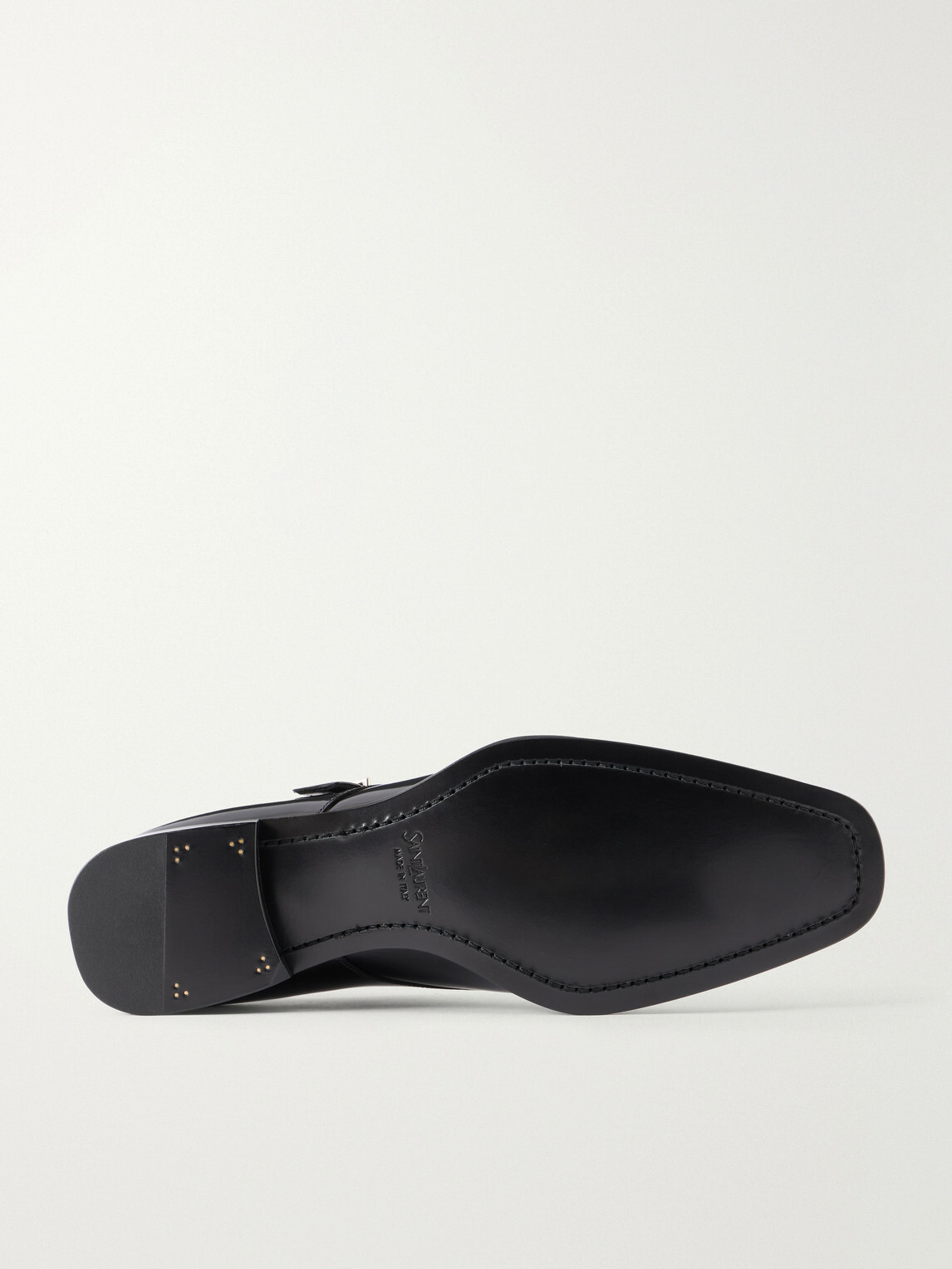 SAINT LAURENT - Connor Leather Oxford Shoes - Black