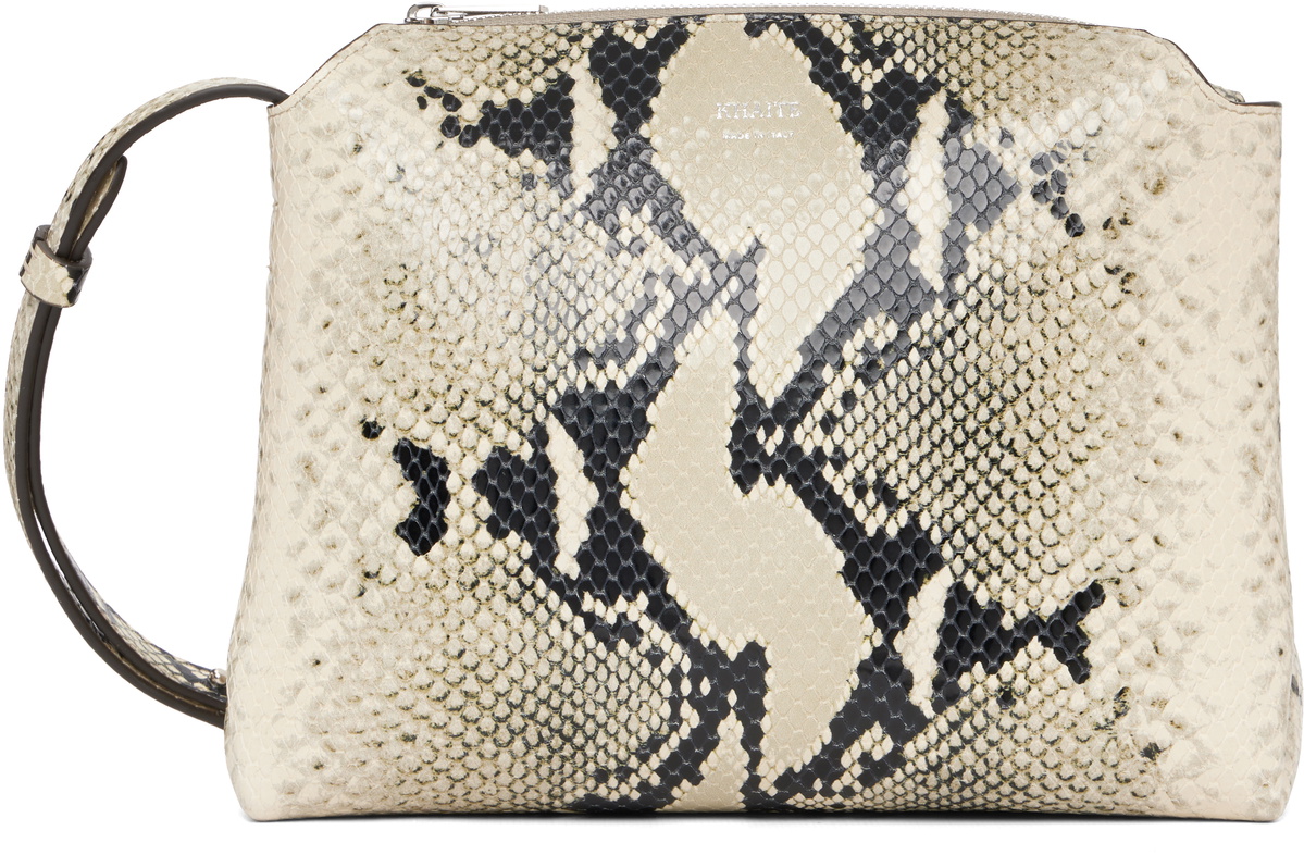 KHAITE Off-White & Black Lina Crossbody Bag