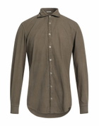 Massimo Alba Mens Shirt Military in Green
