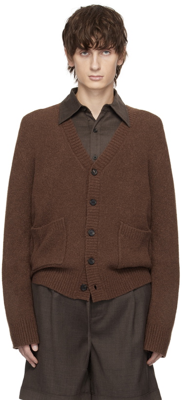 Photo: The World Is Your Oyster Brown & Off-White Convertible Sweater