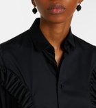 Noir Kei Ninomiya Ruffled cotton shirt