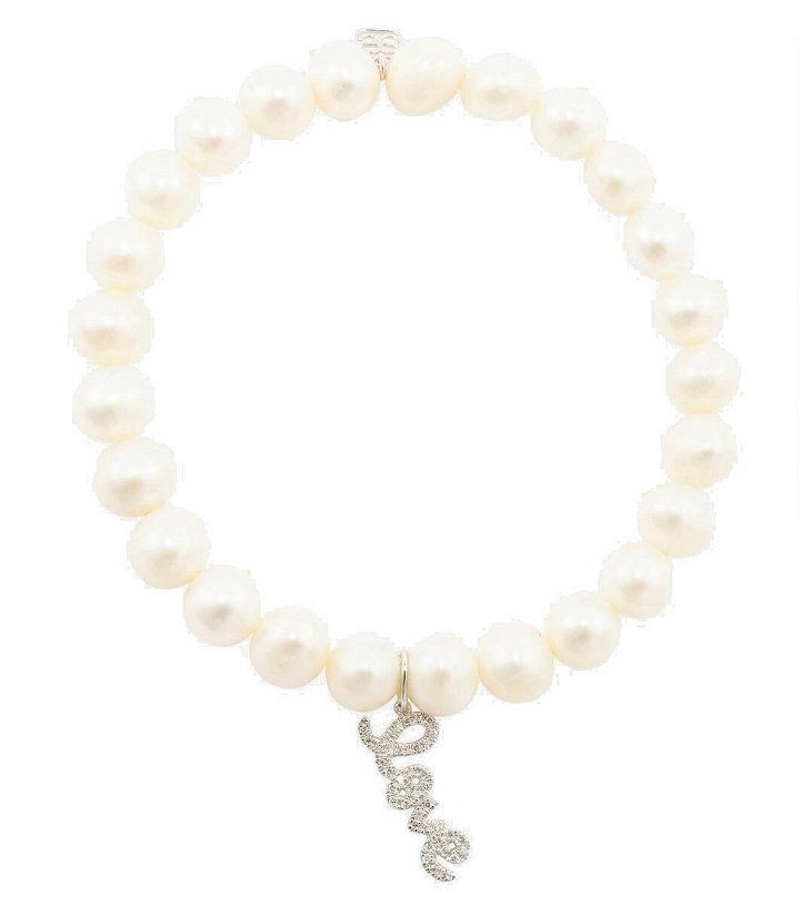 Photo: Sydney Evan Love 14kt white gold bracelet with diamonds and pearls
