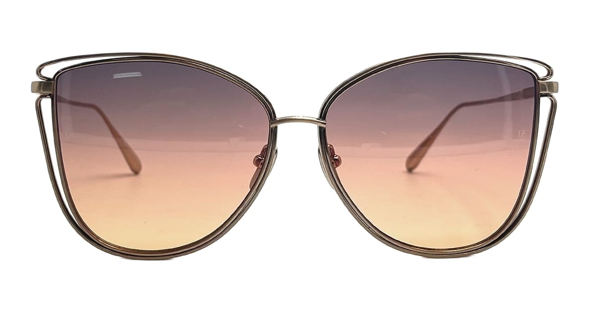Linda Farrow Dinah - Matt Champagne Sunglasses