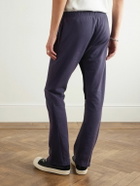 Gallery Dept. - Flared Panelled Logo-Print Cotton-Jersey Sweatpants - Blue